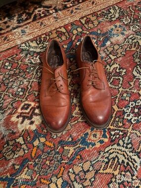 Corvari Italian Made In Florence Brown Leather Derby Shoes - Classic Lace-Up